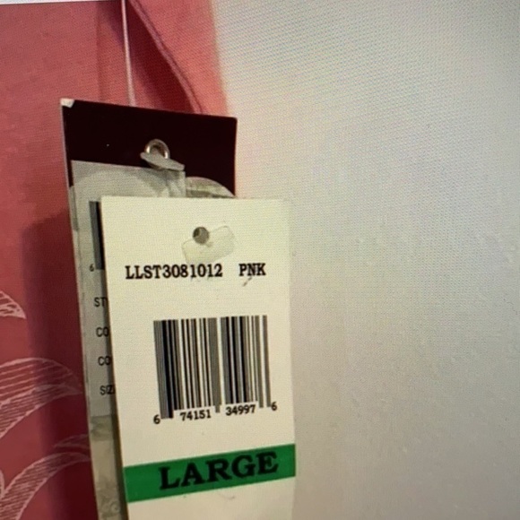 NWT Levi’s Pink Flowered Ruffle Sleeve Top size Large - Picture 5 of 8